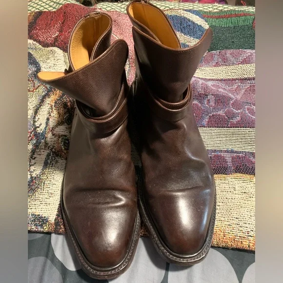 Mens Sweeney leather boots - Picture 8 of 10